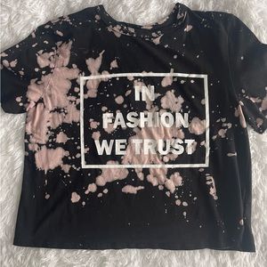 Fashion Nova “Faith in Fashion” Top - Black/Combo | M